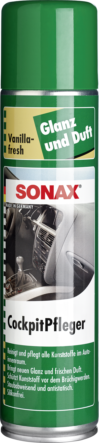 SONAX Cockpit Pfleger Vanilla-fresh 8x 400 Milliliter